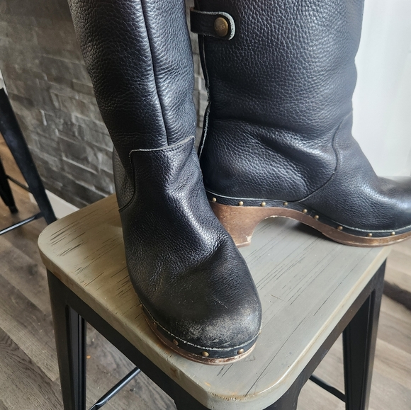 Ugg Australia Cora Leather Fold Over shearling Boots 2 in 1 look!! - Picture 7 of 12